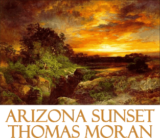 Arizona Sunset by Thomas Moran Magnet