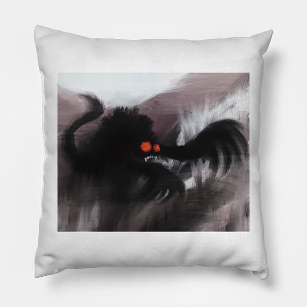 Horror on the moors Pillow by Nigh-designs