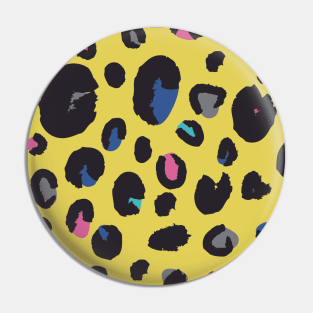 Rainbow Leopard on Yellow Pin