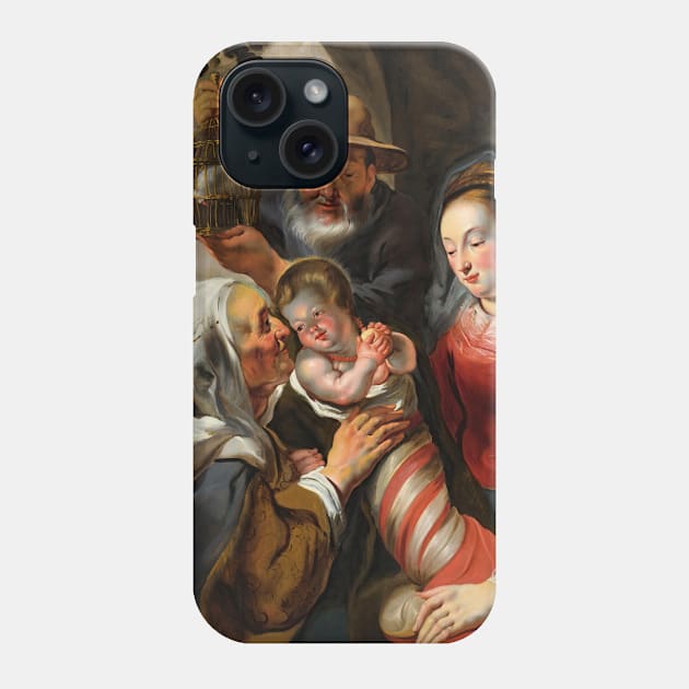 Holy Family with St. Anne by Jacob Jordaens Phone Case by Classic Art Stall