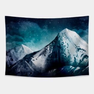 Mountains background Landscape Paint Tapestry