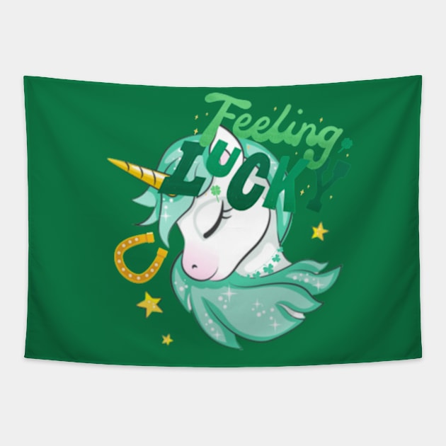 my little artax feeling lucky st patricks day Tapestry by soft and timeless