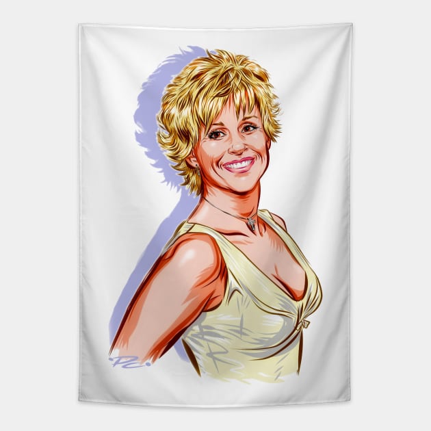 Lorrie Morgan - An illustration by Paul Cemmick Tapestry by PLAYDIGITAL2020