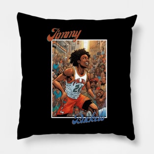 Jimmy Buckets victor illustration design Pillow