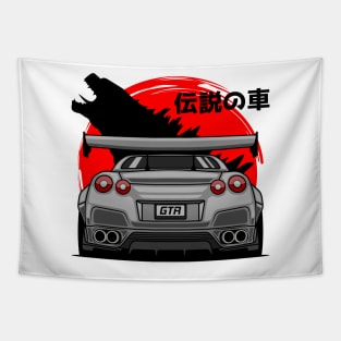 Silver GTR R35 Rear Tapestry