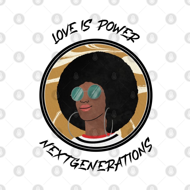 Love Black Coffee Afro Power by NextGenerations