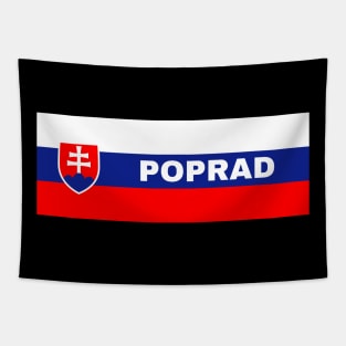 Poprad City in Slovakian Flag Tapestry