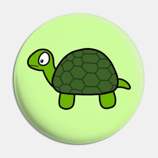 Cute Cartoon Green Ocean Beach Sea Turtle Pin