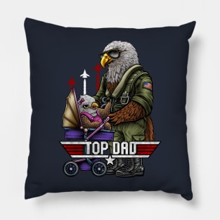 American bald eagle top dad Pillow