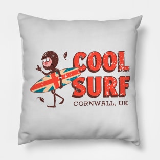 Cool Surf in Cornwall, UK Pillow