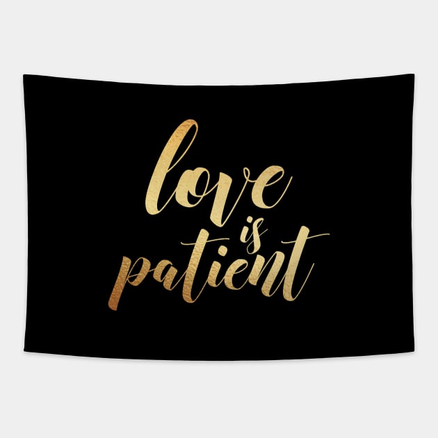 Love is patient Tapestry by Dhynzz