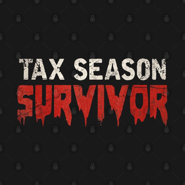 tax season survivor retro by Doxie Greeting