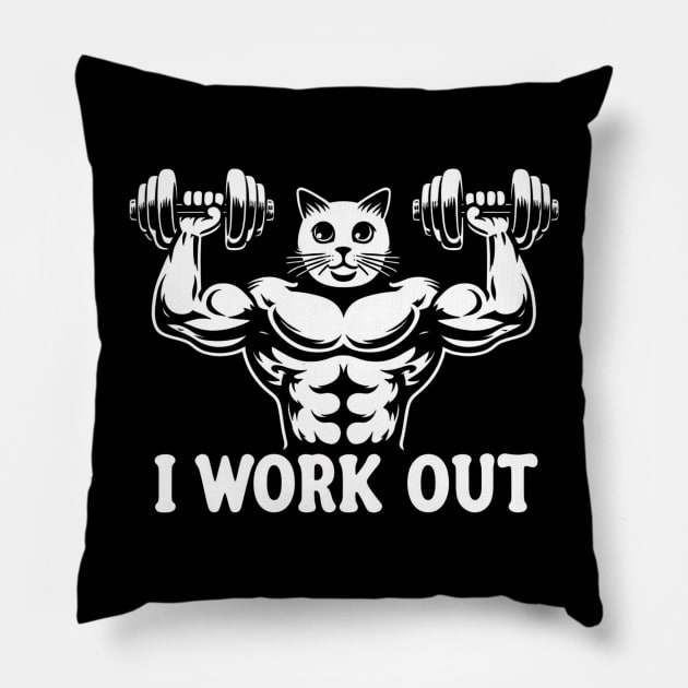 Gat's Gym Pillow by Shawn's Domain