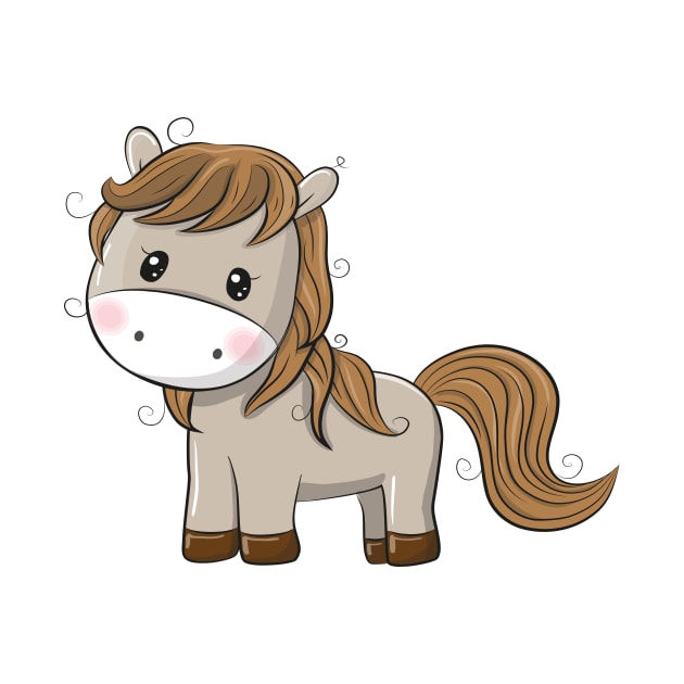 Pony Horse Cute Kawaii Cartoon by ProjectX23Red