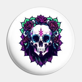 Cyberpunk Flowers Pin