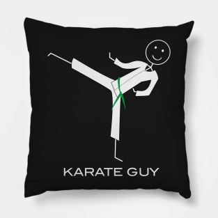 Funny Mens Green Belt Karate Pillow