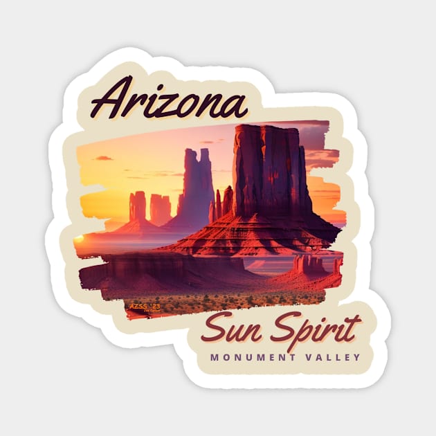 Arizona Sun Spirit Monument Valley Series Magnet by Arizona Sun Spirit