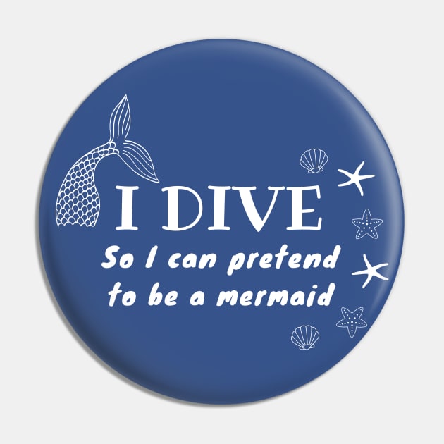 I Dive So I Can Pretend to Be a Mermaid | Scuba diving | Scuba | Ocean lovers | Freediver Pin by Punderful Adventures