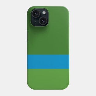 Color Study:  Grass Green, Turkish Blue, Shamrock Phone Case