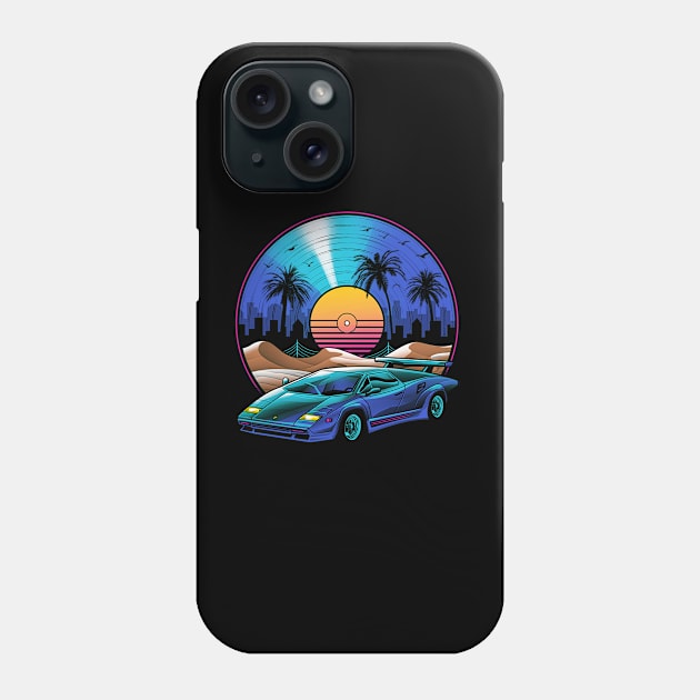 Retro Vinyl Soundtrack Phone Case by Vincent Trinidad Art