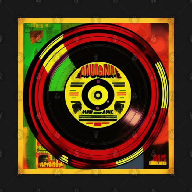 Reggae Music Pop Art Vinyl Album Cover by musicgeniusart