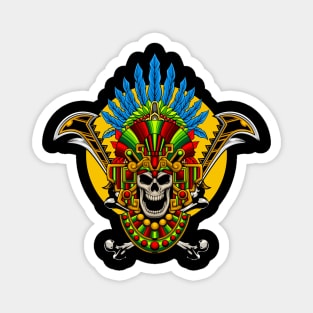 Aztec Skull 1.1 Magnet