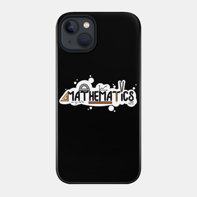 Funny science T-shirt math lovers T-Shirt "Math tools" - Math - Phone Case