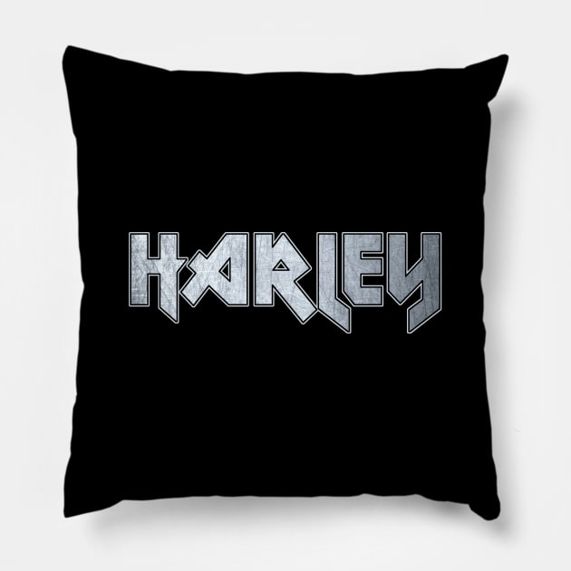 Heavy metal Harley Pillow by KubikoBakhar