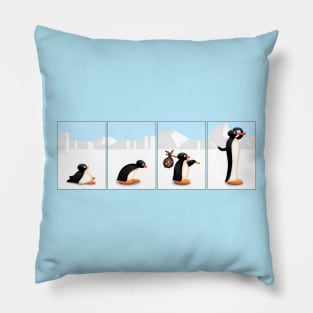 The penguin evolution Pillow