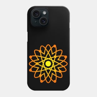 Fire Sunflower Atom - Flame Flower Phone Case