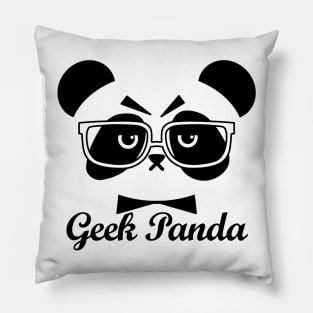 Geek Panda Wear Glasses Pillow