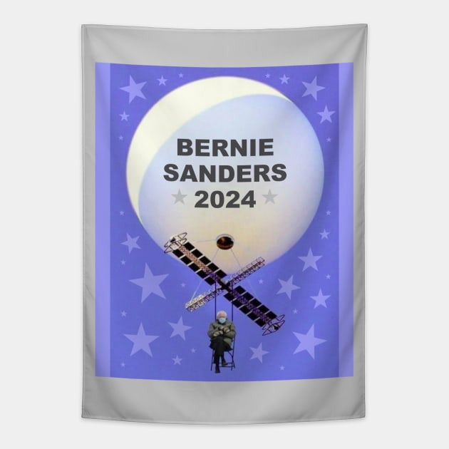 Bernie Sanders 2024 Balloon Tapestry by Dale Preston Design