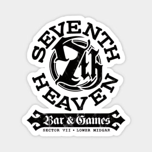 Seventh Heaven • Bar & Games (Black) Magnet