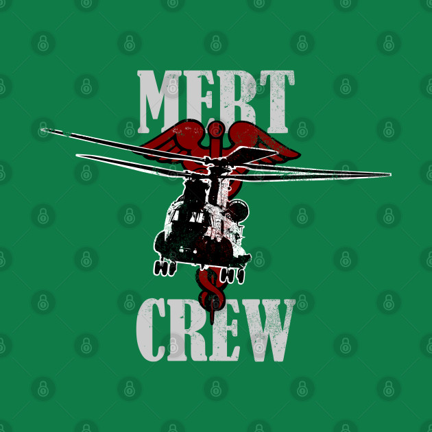 CH-47 Chinook Mert Crew (Front & Back logo - Distressed) by TCP