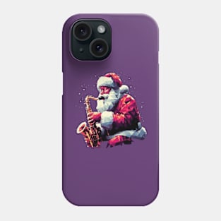 Christmas Santa Musician Saxophone Phone Case