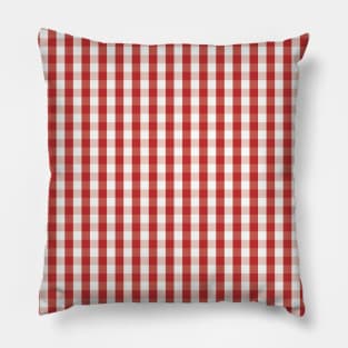 Southern Red Gingham Pillow