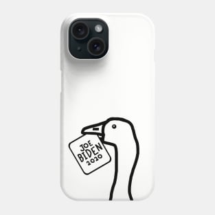 Portrait of a Goose with Stolen Joe Biden Sign Outline Phone Case