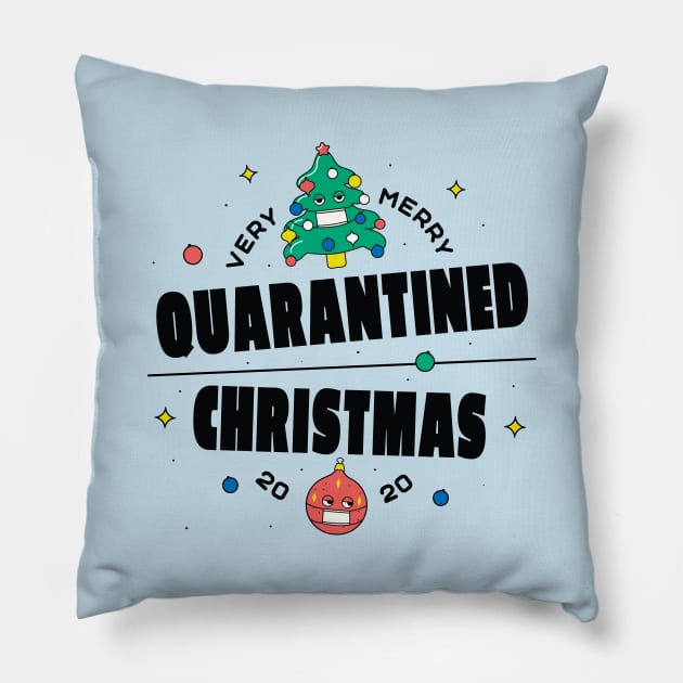 Quarantined Christmas Pillow by Safdesignx