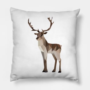 Geometric Reindeer Pillow