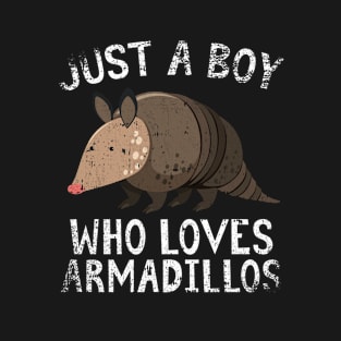 Just A Boy Who Loves Armadillos T-Shirt