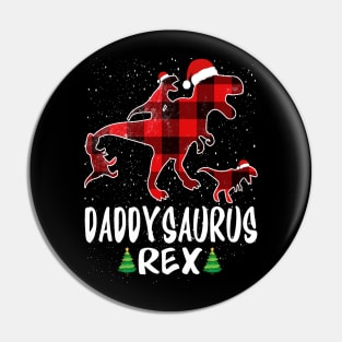 Daddy T Rex Matching Family Christmas Dinosaur Shirt Pin