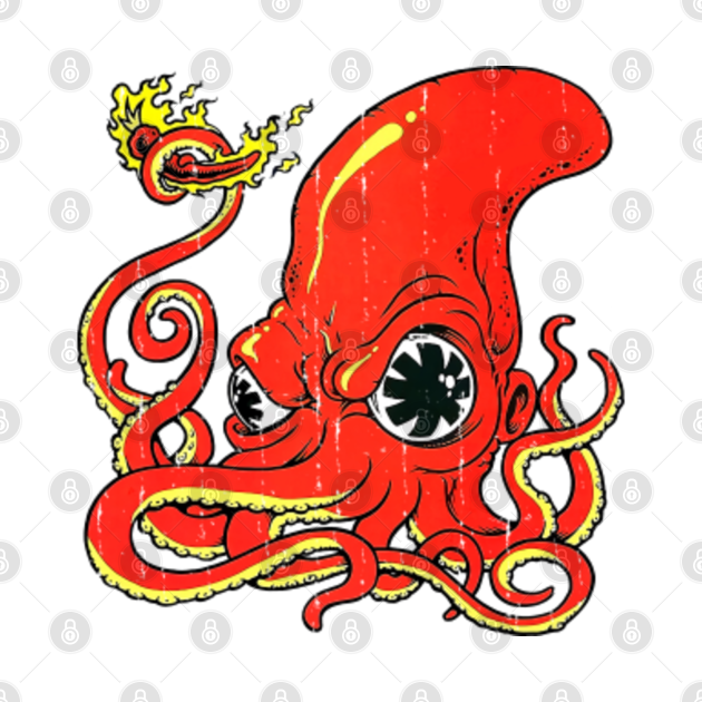 Discover Red Octopus Delicious - Red Hot Chilli Peppers Vintage - T-Shirt