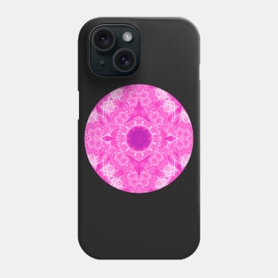 Pink kaleidoscope in the round Phone Case