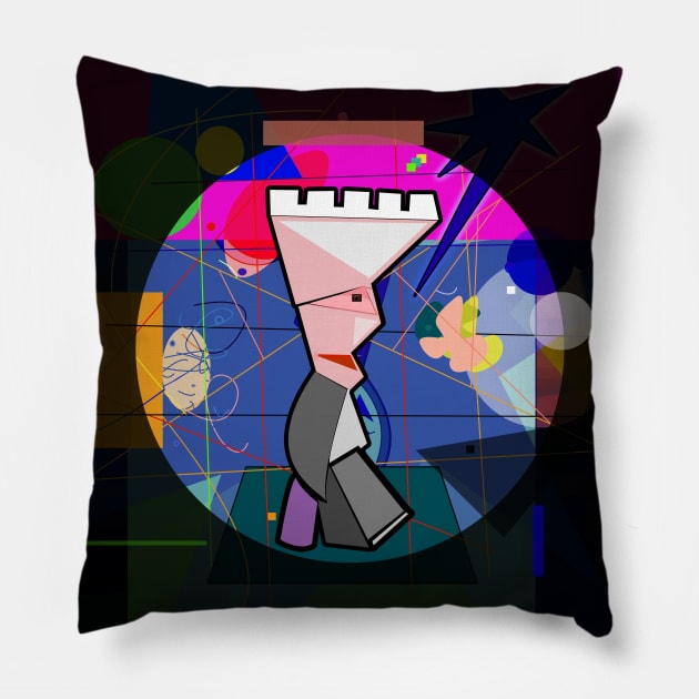 Anonymous Cartoon Hero Pillow by momomoma