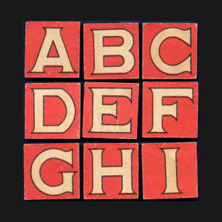 ABC Retro Typography T-Shirt