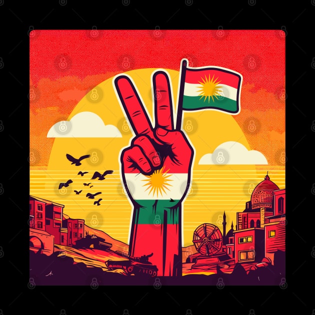 Biji kurdistan Peace and freedom by TomFrontierArt