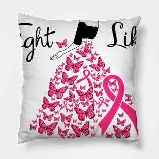 Breast Cancer Awareness Fight Like A Queen Pillow