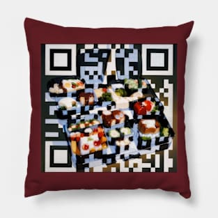 RickRoll QR Code -- Bento Box Painting Pillow