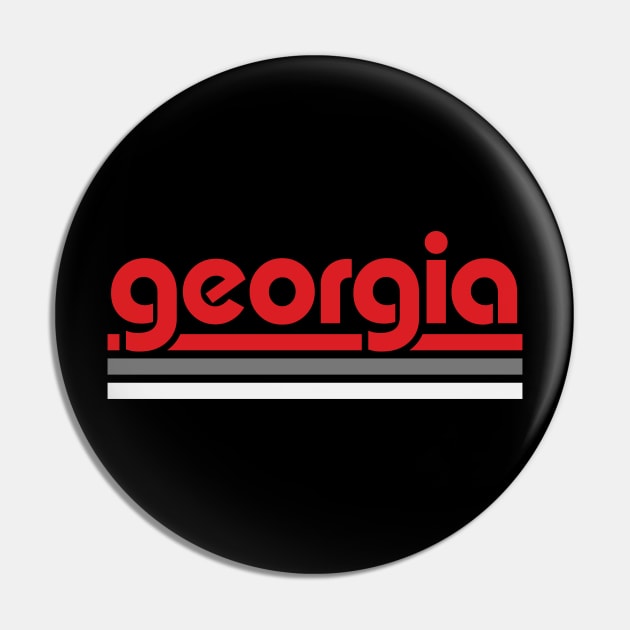 Retro Georgia Stripes Pin by Now Boarding
