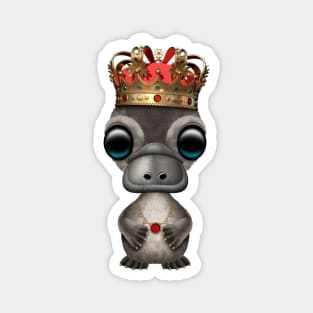 Cute Royal Platypus Wearing Crown Magnet